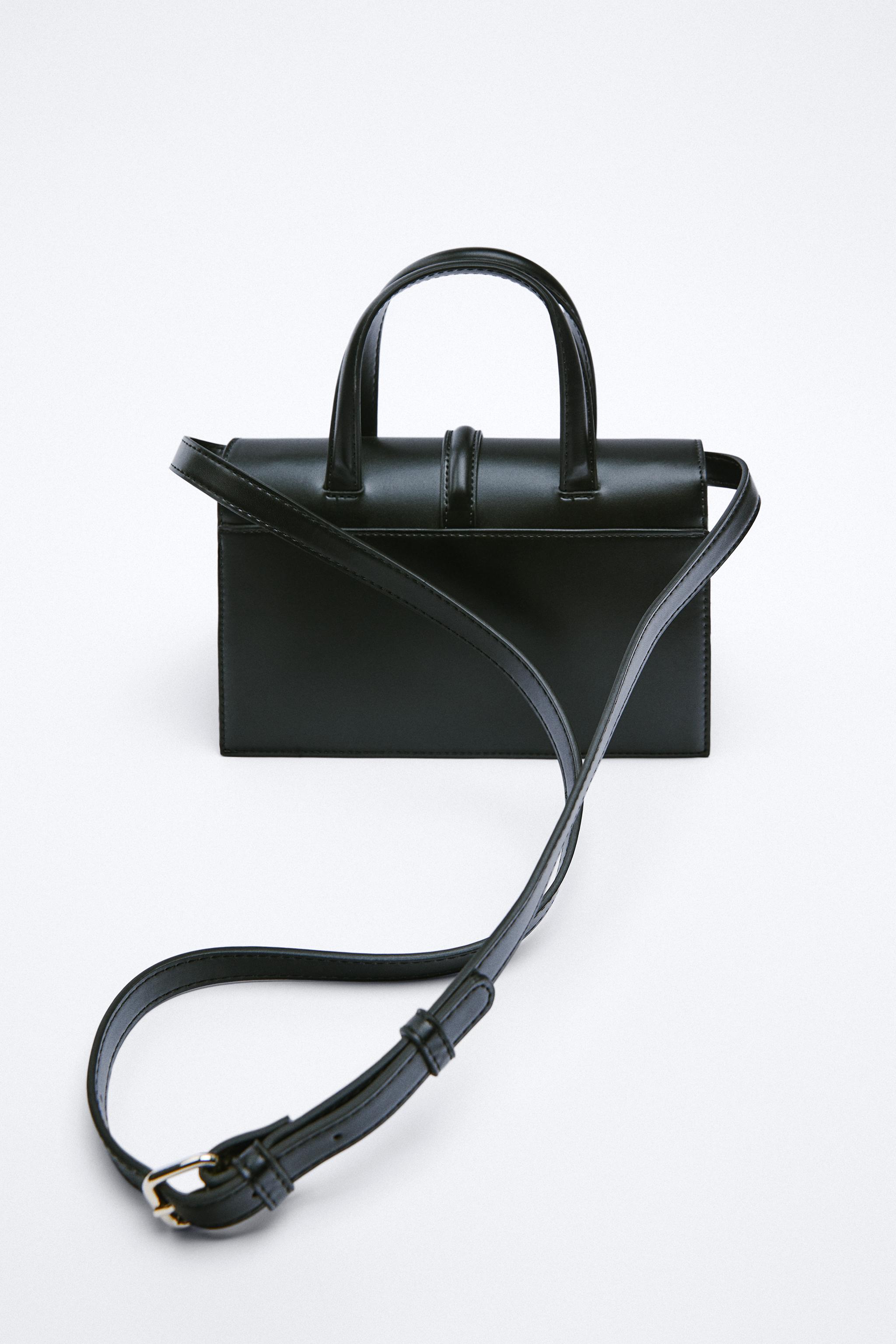 Zara knotted mini city bag black clearance